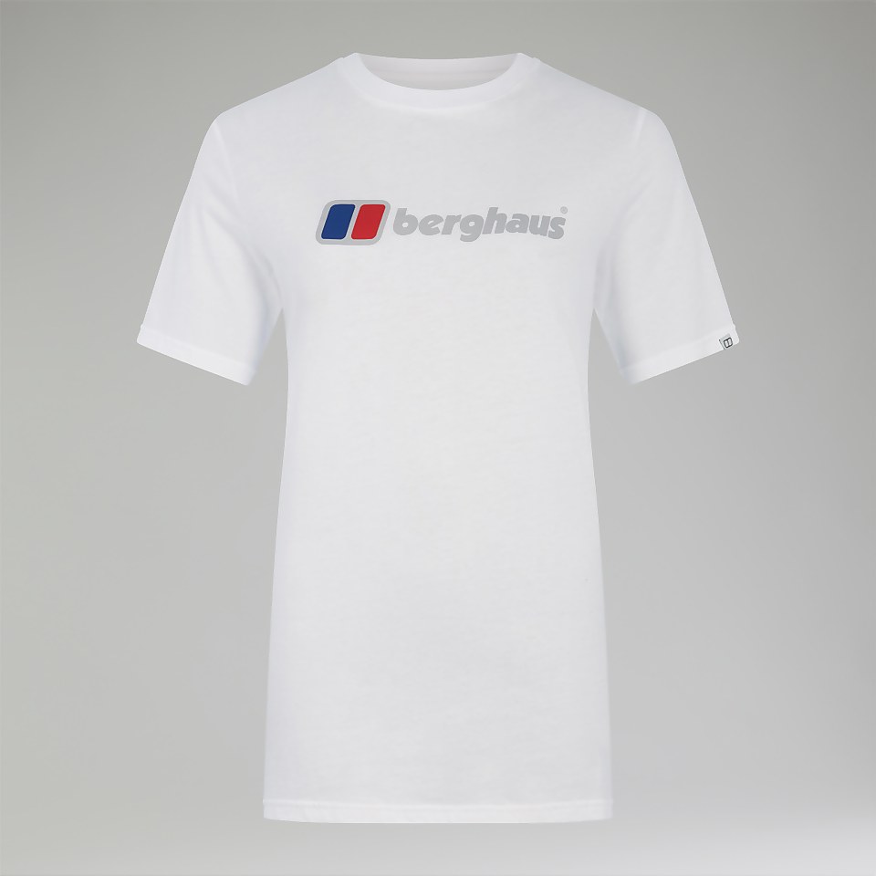 Women's Boyfriend Big Classic Logo Short Sleeve Tee White