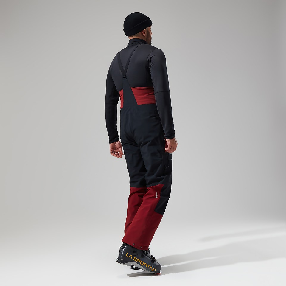 Men's MTN Arete Descend GTX Bib Pants - Dark Red/Black
