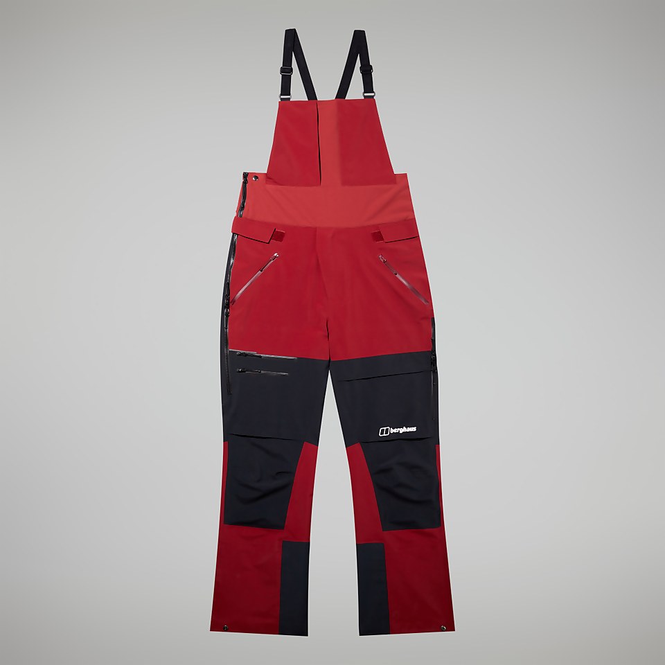 MTN Arete Descend GTX Bib Pants für Herren - Dunkelrot/Schwarz