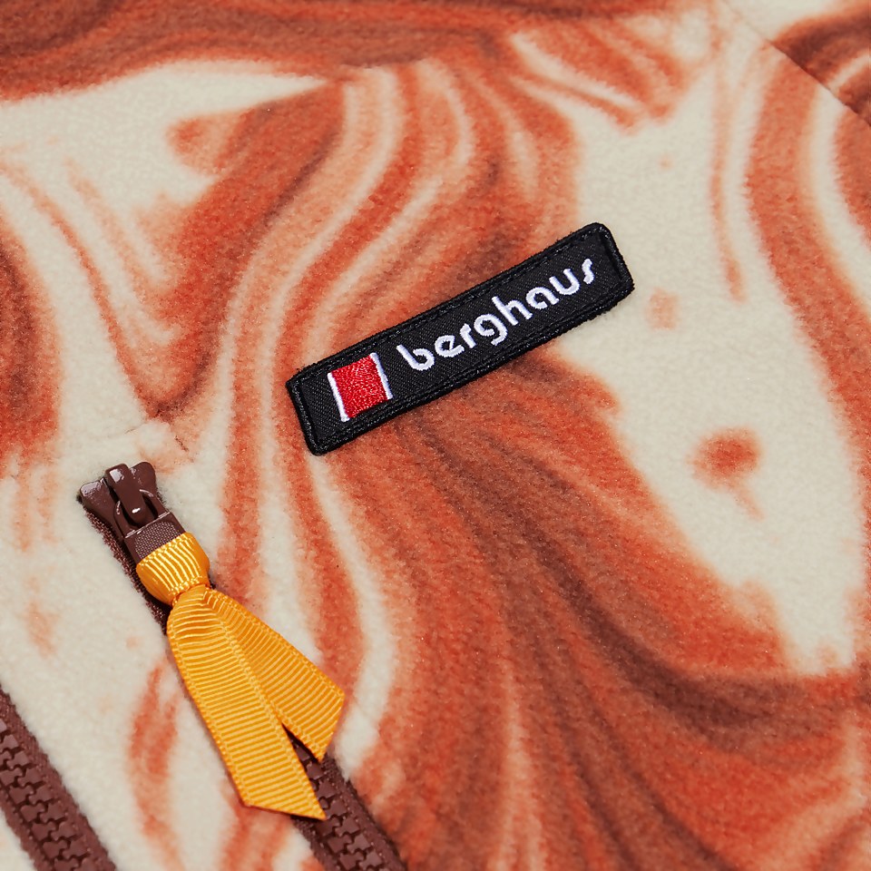 Unisex Prism Print Trango Half-zip Fleece - Natural/Brown | Berghaus