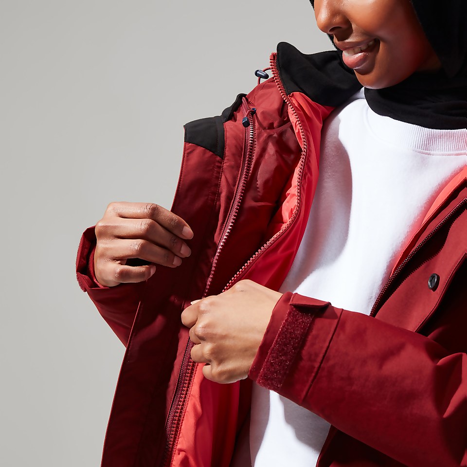 Women's Monic Gemini 3in1 Jacket - Dark Red