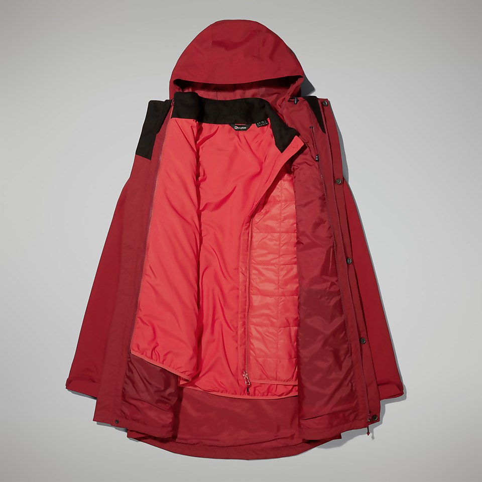 Women's Monic Gemini 3in1 Jacket - Dark Red