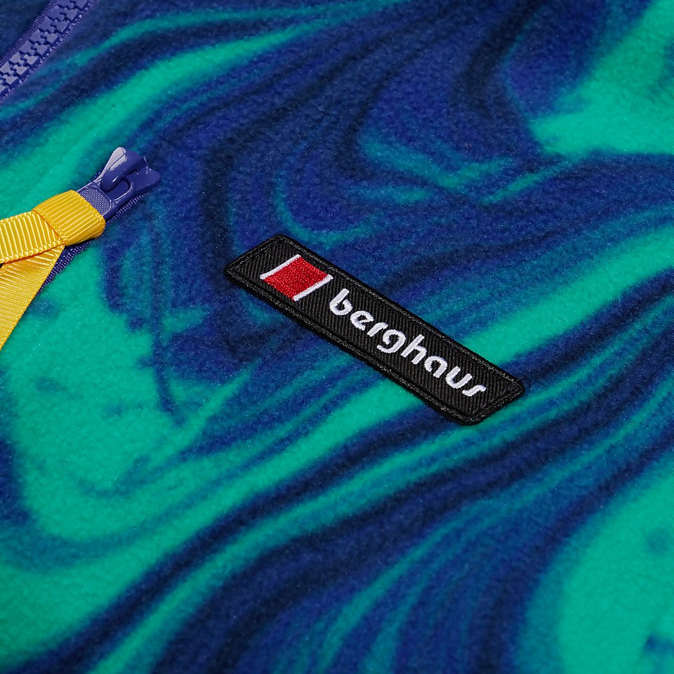 Unisex Prism Print Trango Half-zip Fleece - Blue/Turquoise