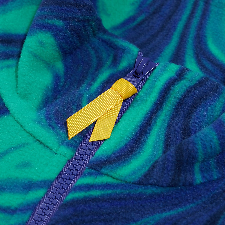 Unisex Prism Print Trango Half-zip Fleece - Blue/Turquoise