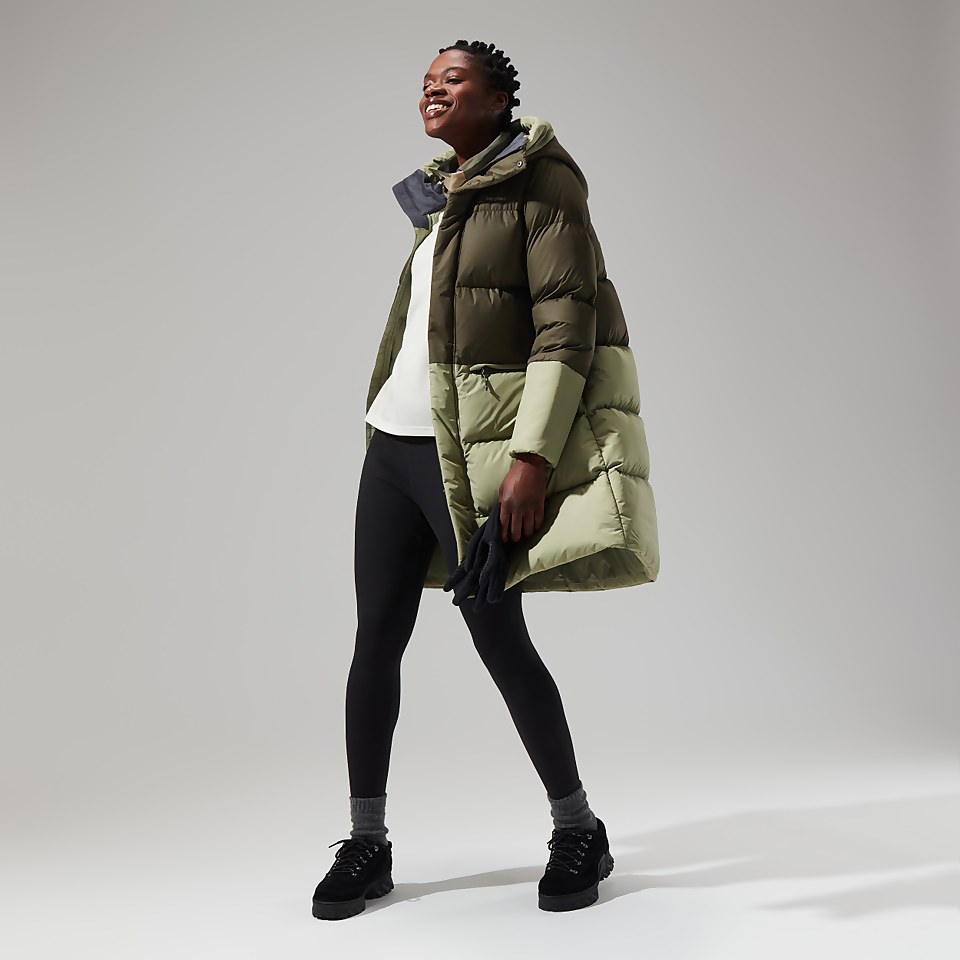 Combust Reflect Lange Jacke für Damen - Grün