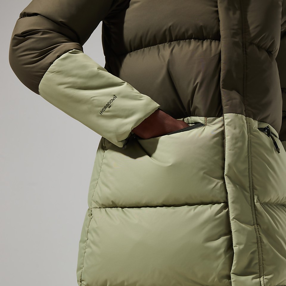 Combust Reflect Lange Jacke für Damen - Grün