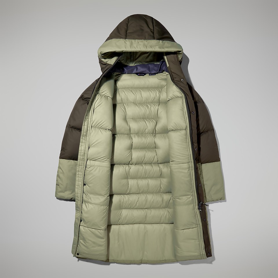 Combust Reflect Lange Jacke für Damen - Grün