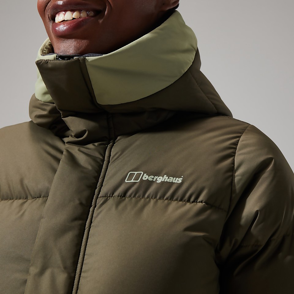 Combust Reflect Lange Jacke für Damen - Grün