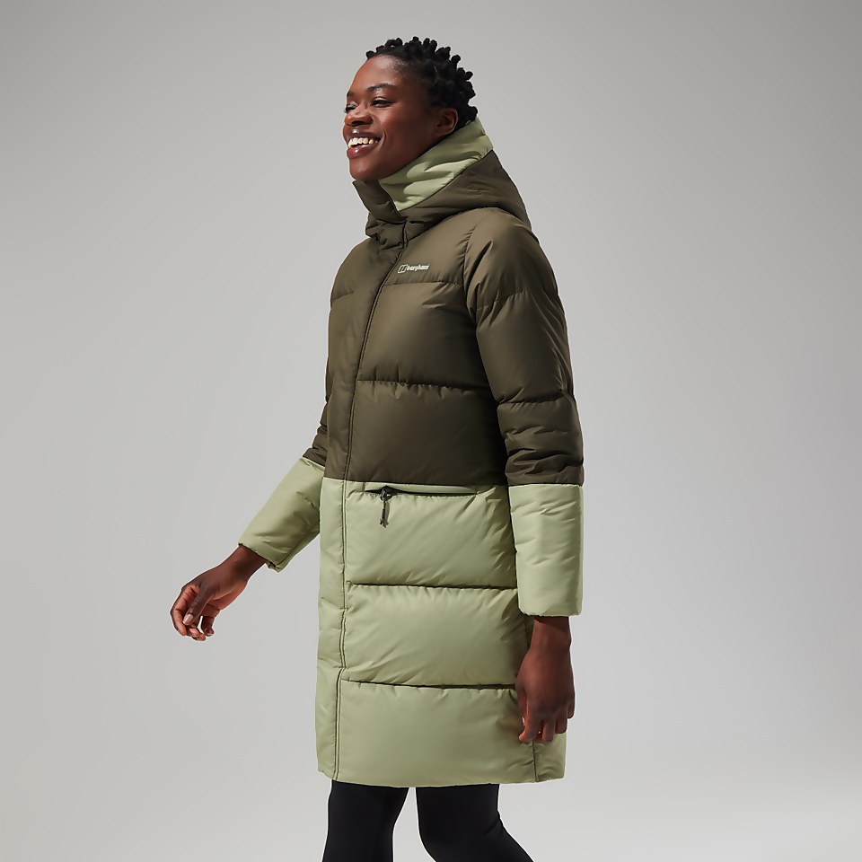 Combust Reflect Lange Jacke für Damen - Grün