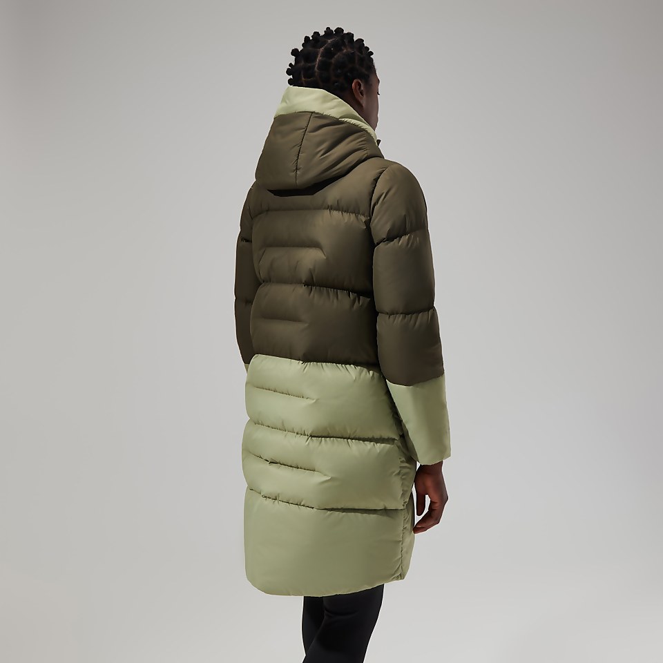 Combust Reflect Lange Jacke für Damen - Grün