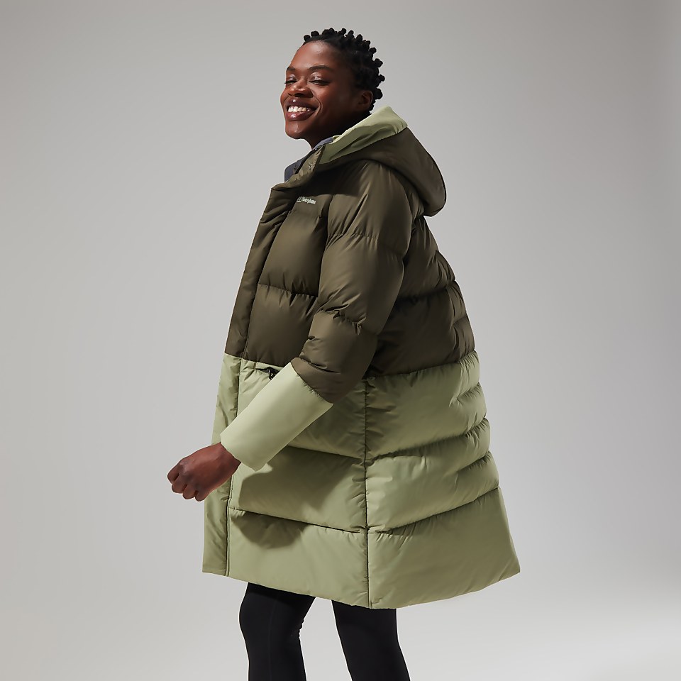Combust Reflect Lange Jacke für Damen - Grün