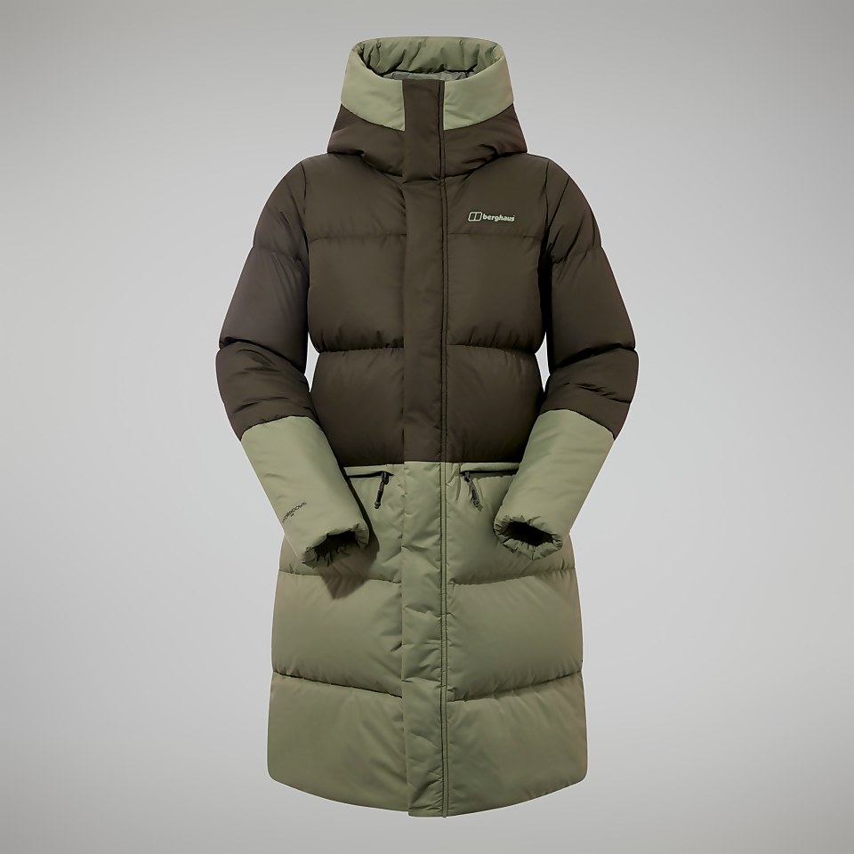 Combust Reflect Lange Jacke für Damen - Grün
