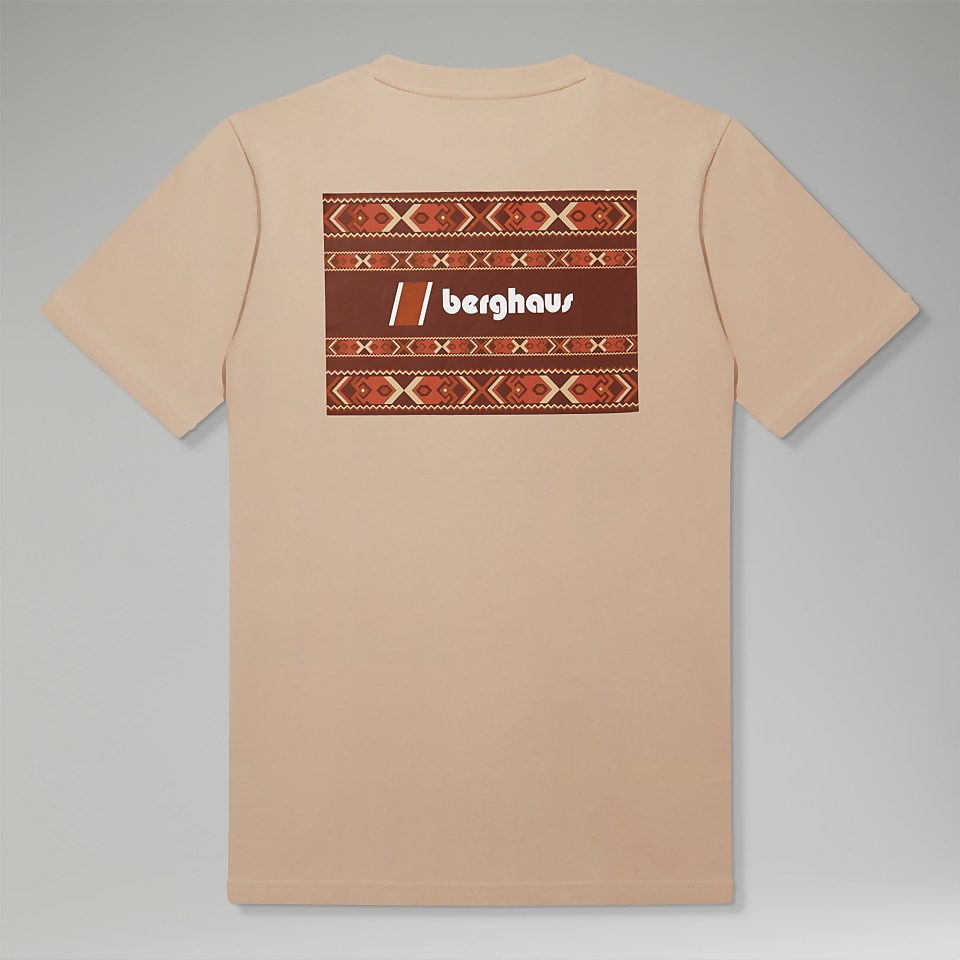 Unisex Aztec Block T-Shirt - Natural