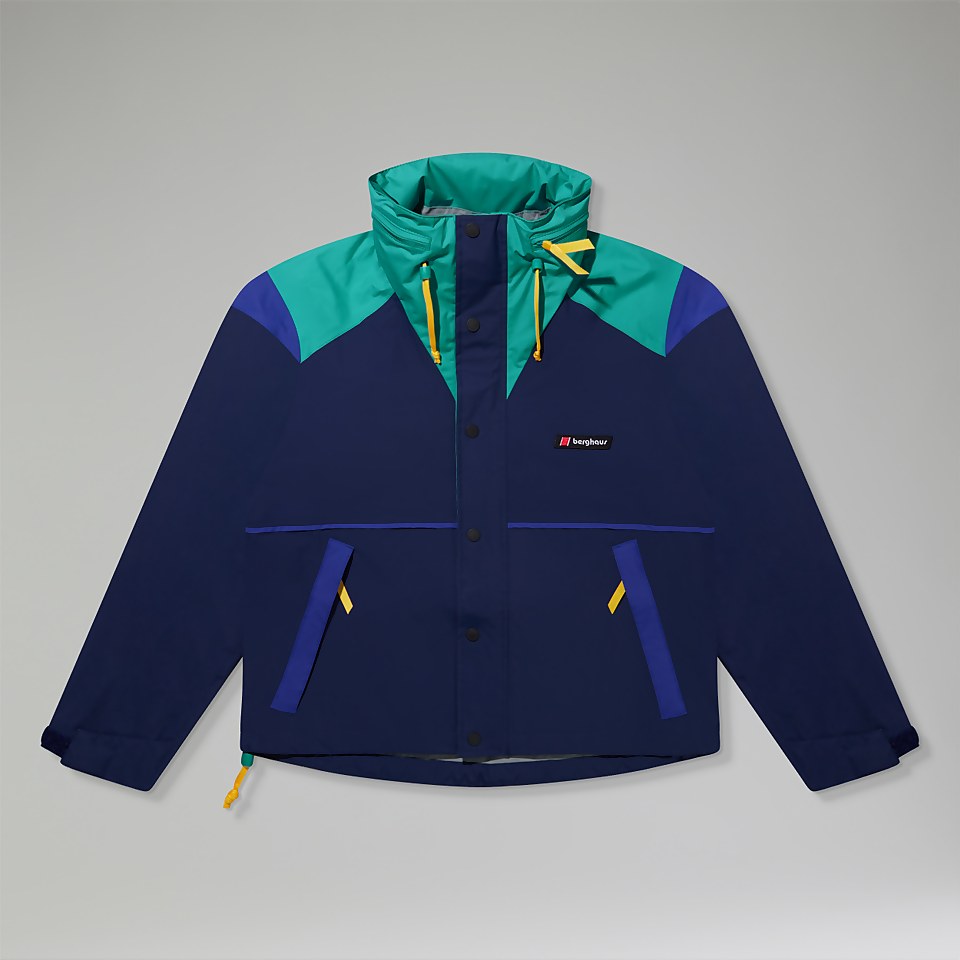 Women's Mayeurvate Waterproof Jacket - Dark Blue/Turquoise