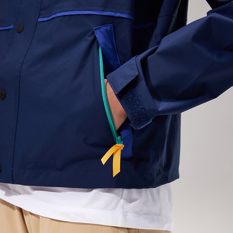 Women's Mayeurvate Waterproof Jacket - Dark Blue/Turquoise