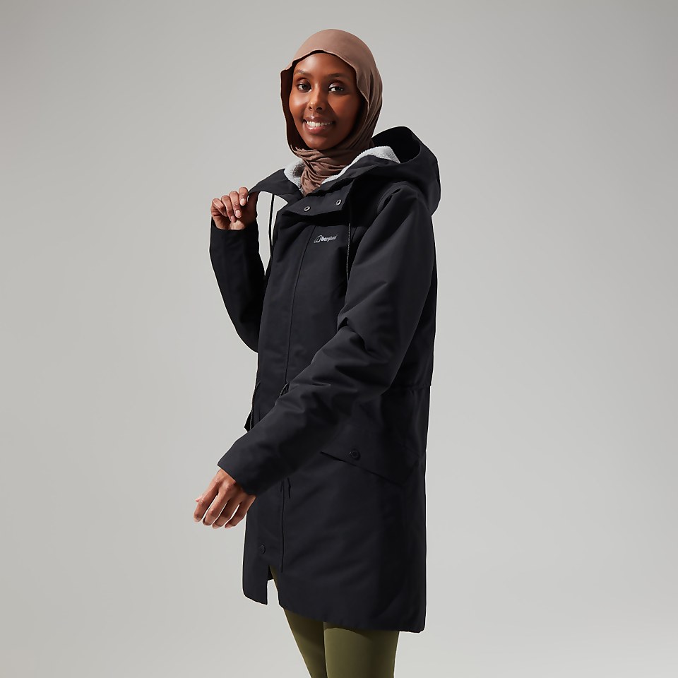 Women's Foxghyll Hooded Parka - Black/Grey