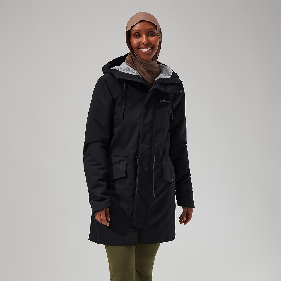 Women's Foxghyll Hooded Parka - Black/Grey