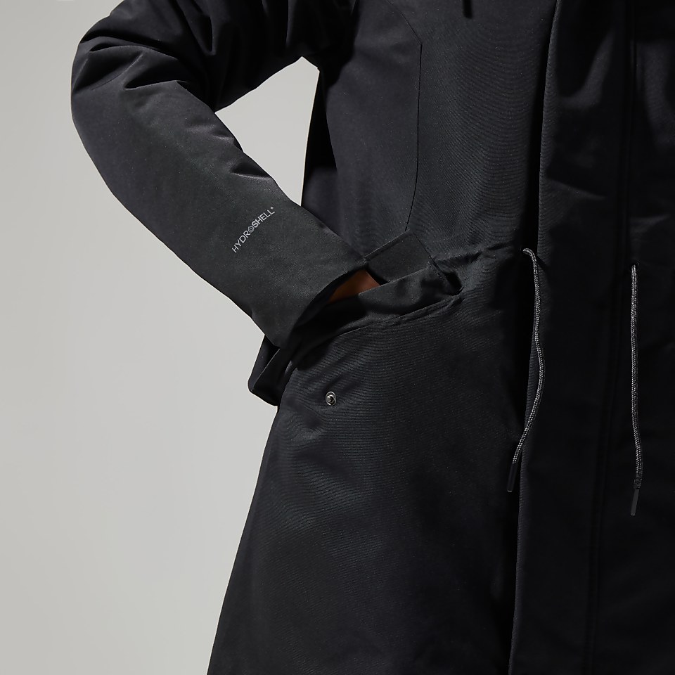 Women's Foxghyll Hooded Parka - Black/Grey