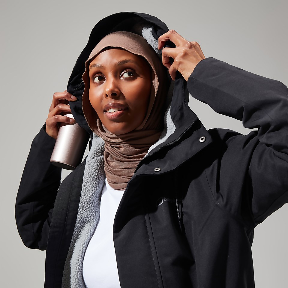 Women's Foxghyll Hooded Parka - Black/Grey