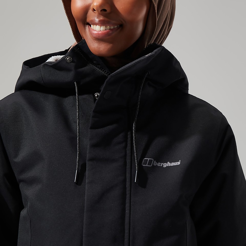 Women's Foxghyll Hooded Parka - Black/Grey