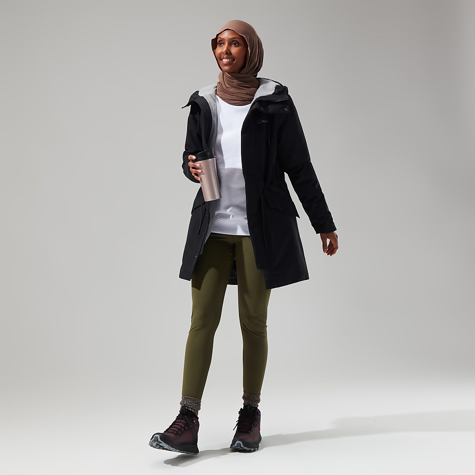 Women's Foxghyll Hooded Parka - Black/Grey