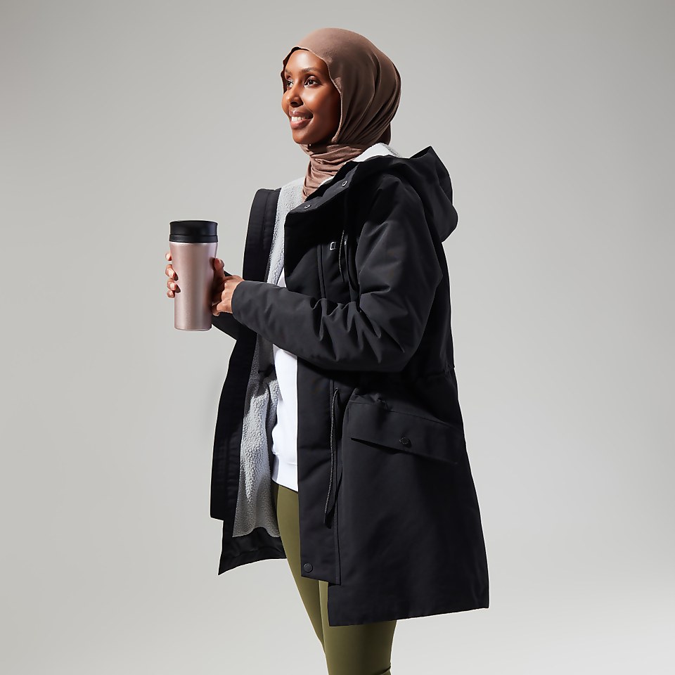 Women's Foxghyll Hooded Parka - Black/Grey