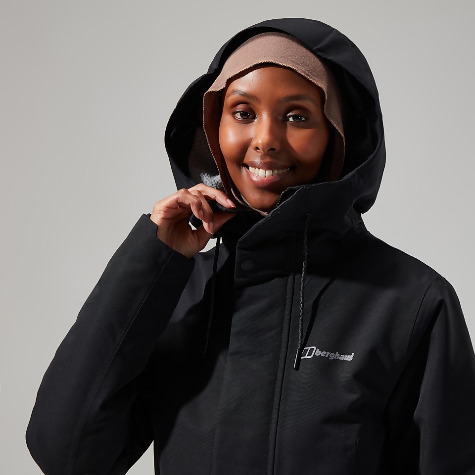 Women's Foxghyll Hooded Parka - Black/Grey