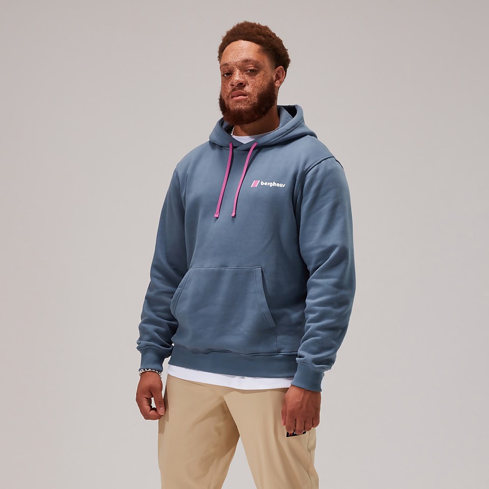 Unisex Heritage Small Logo Hoody - Dark Blue
