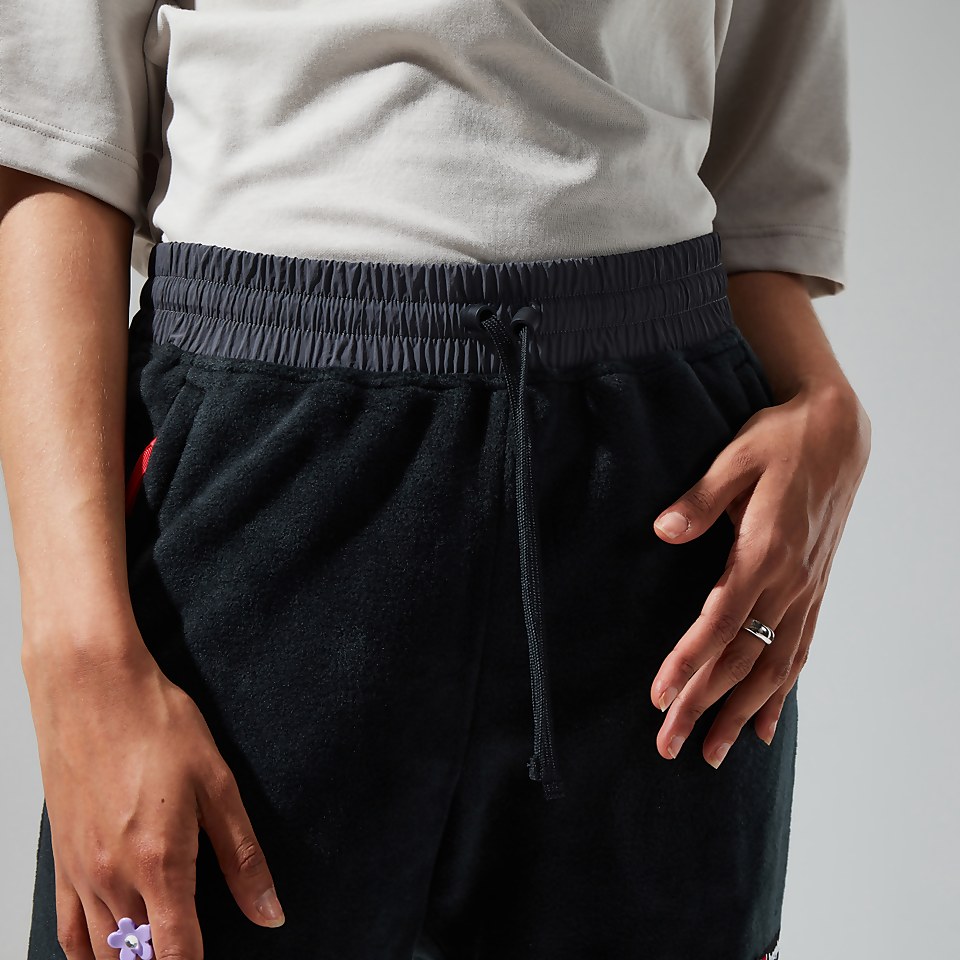 Unisex Oversized Fleece Pant - Black