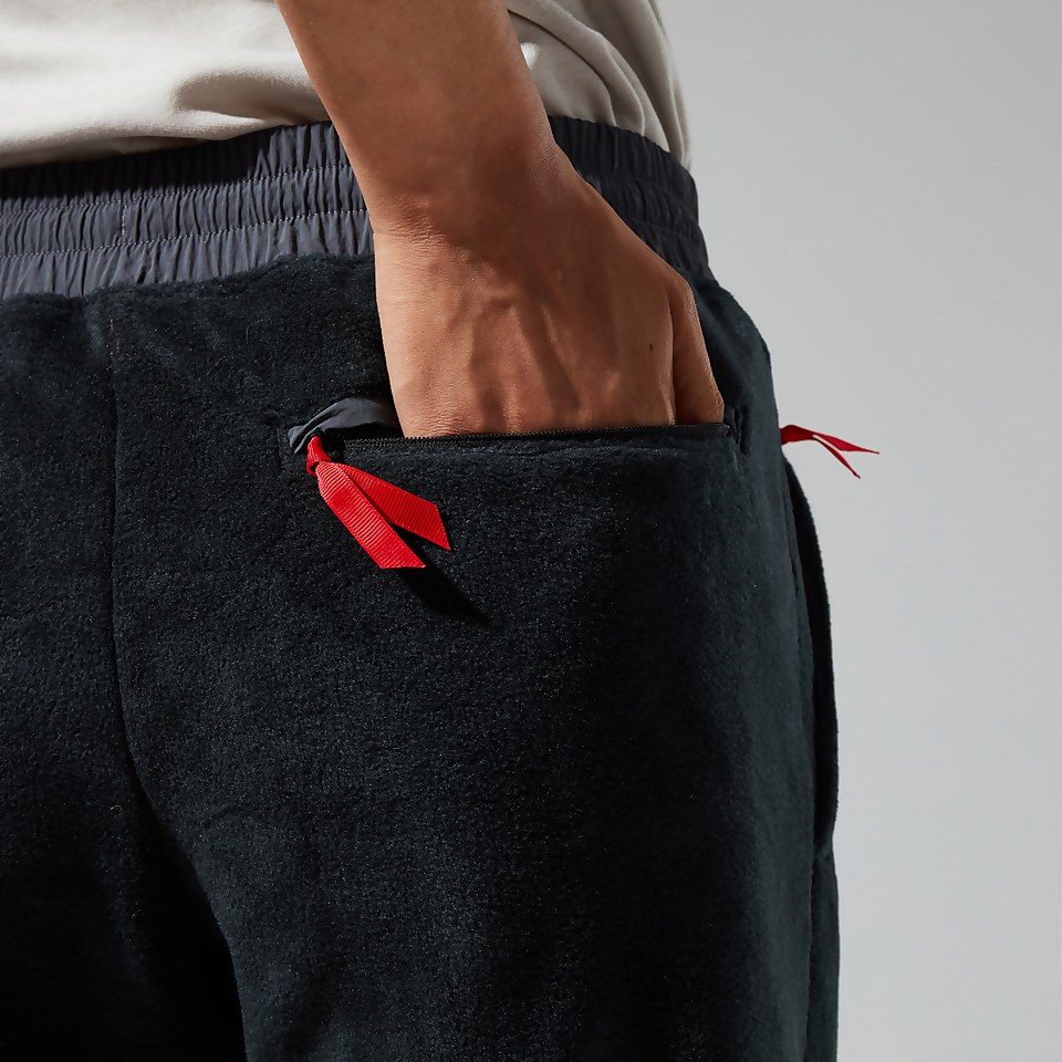 Unisex Oversized Fleece Pant - Black