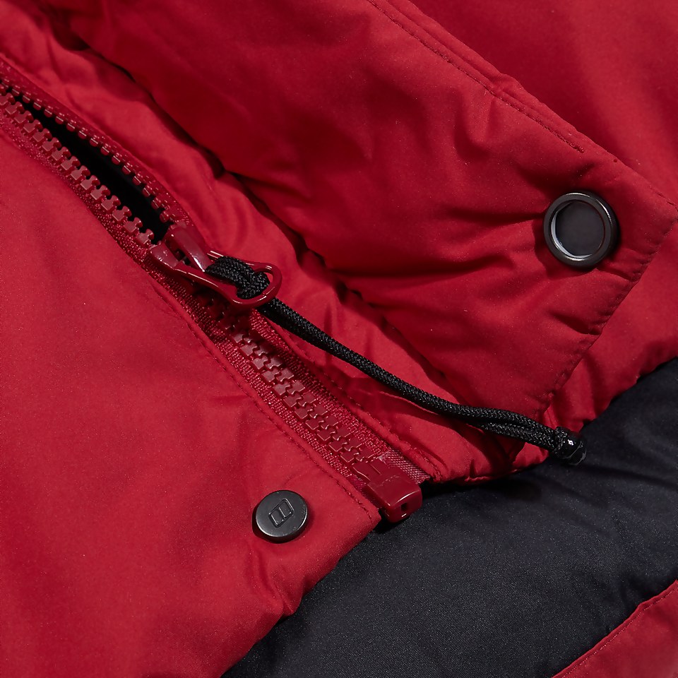 Men's Fawdon Down Jacket - Dark Red/Black