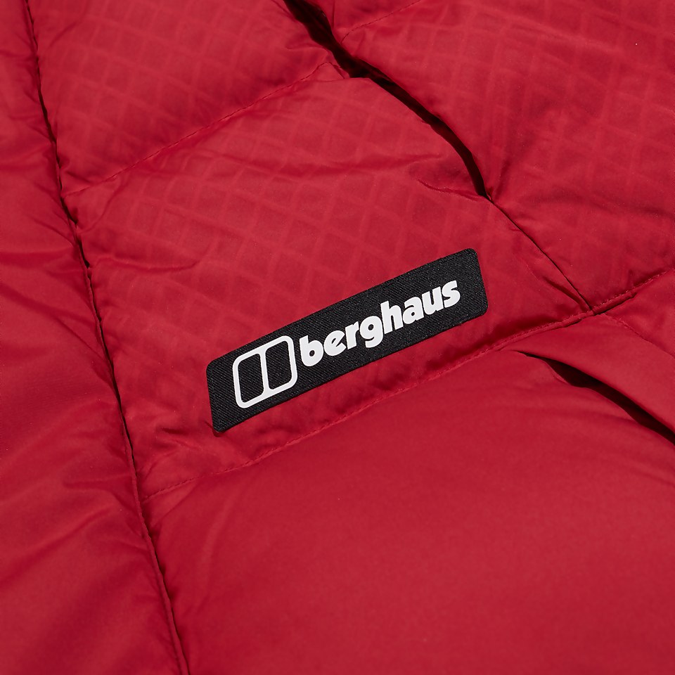 Men's Fawdon Down Jacket - Dark Red/Black