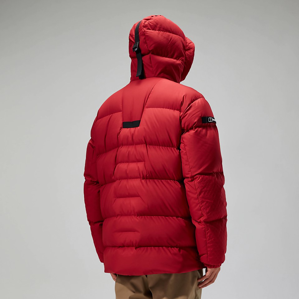 Men's Fawdon Down Jacket - Dark Red/Black