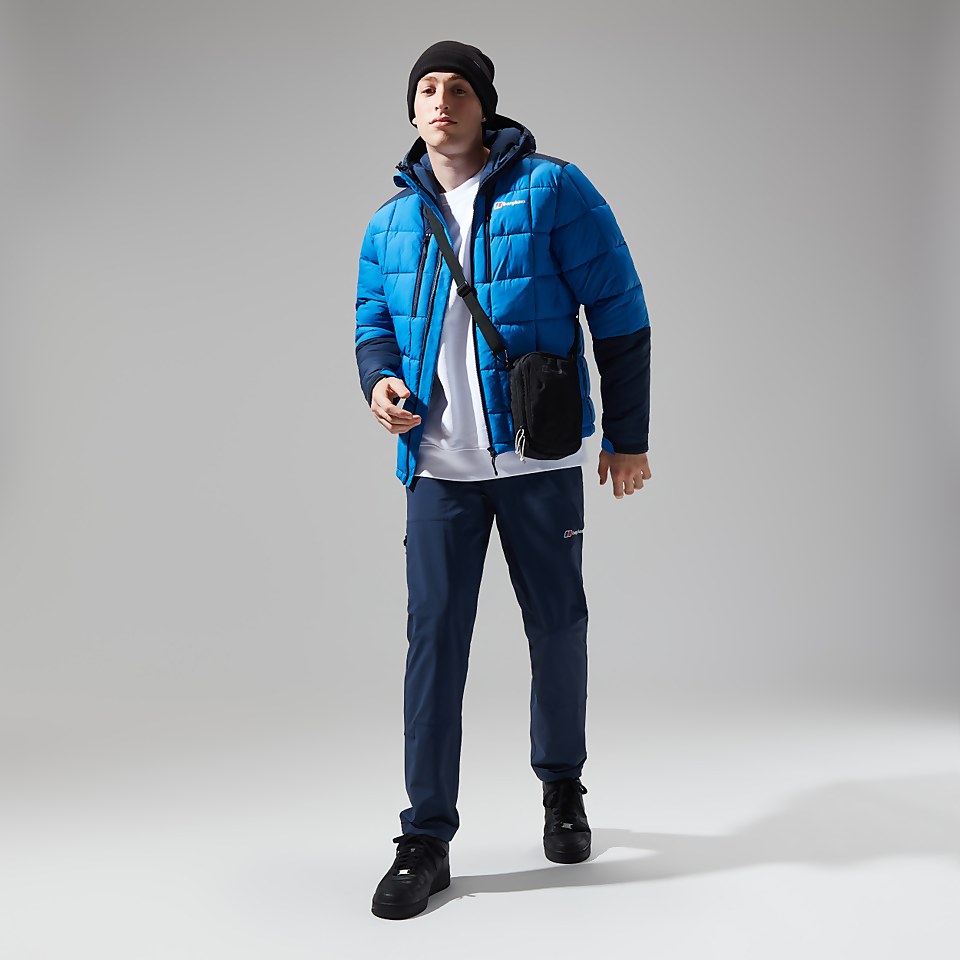 Men's Menahan Insulated Hooded Jacket - Blue/Dark Blue