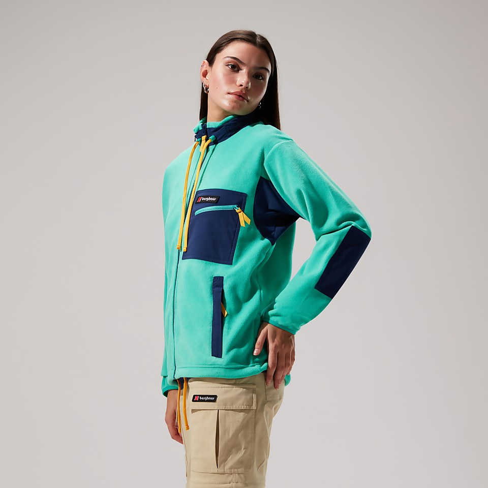 Unisex Ascent 91 Fleece Jacket - Turquoise/Dark Blue