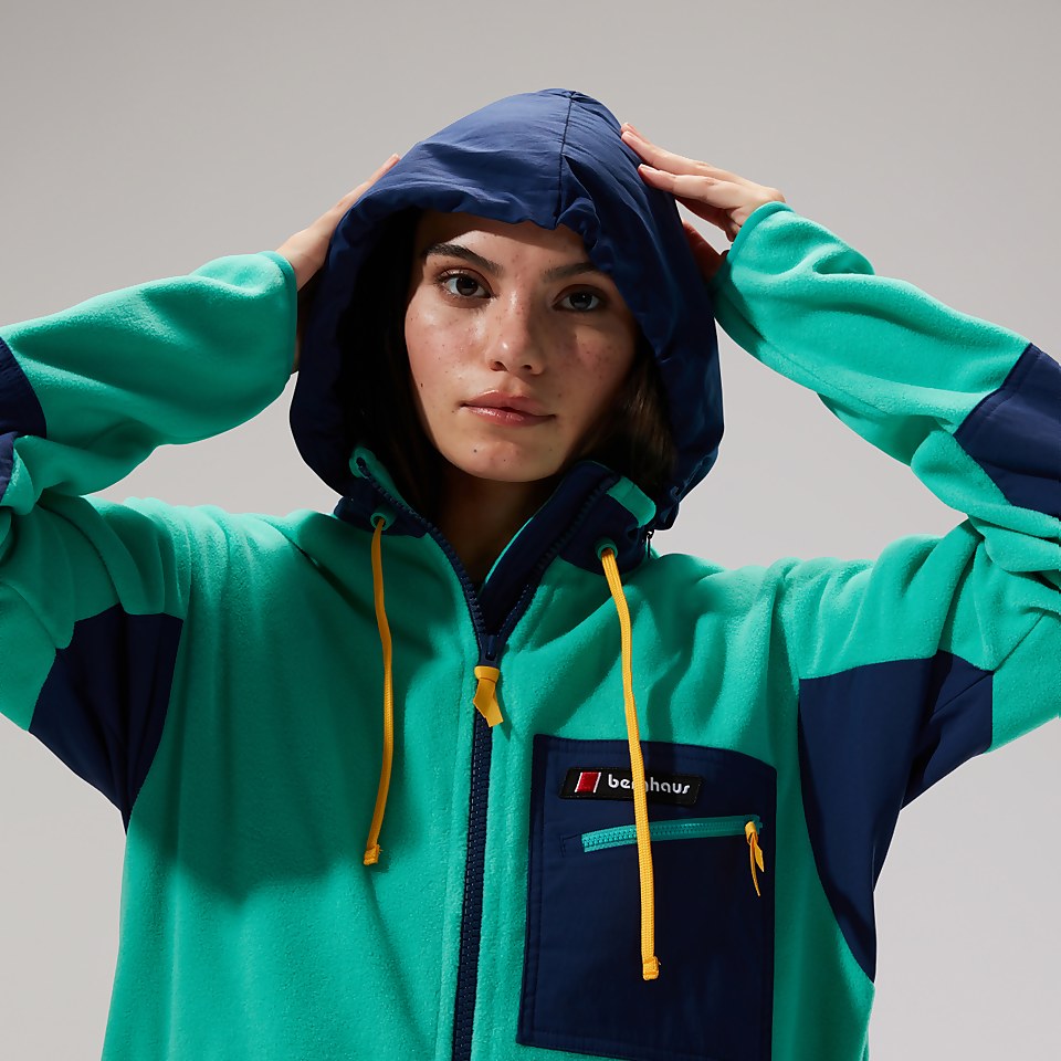 Unisex Ascent 91 Fleece Jacket - Turquoise/Dark Blue