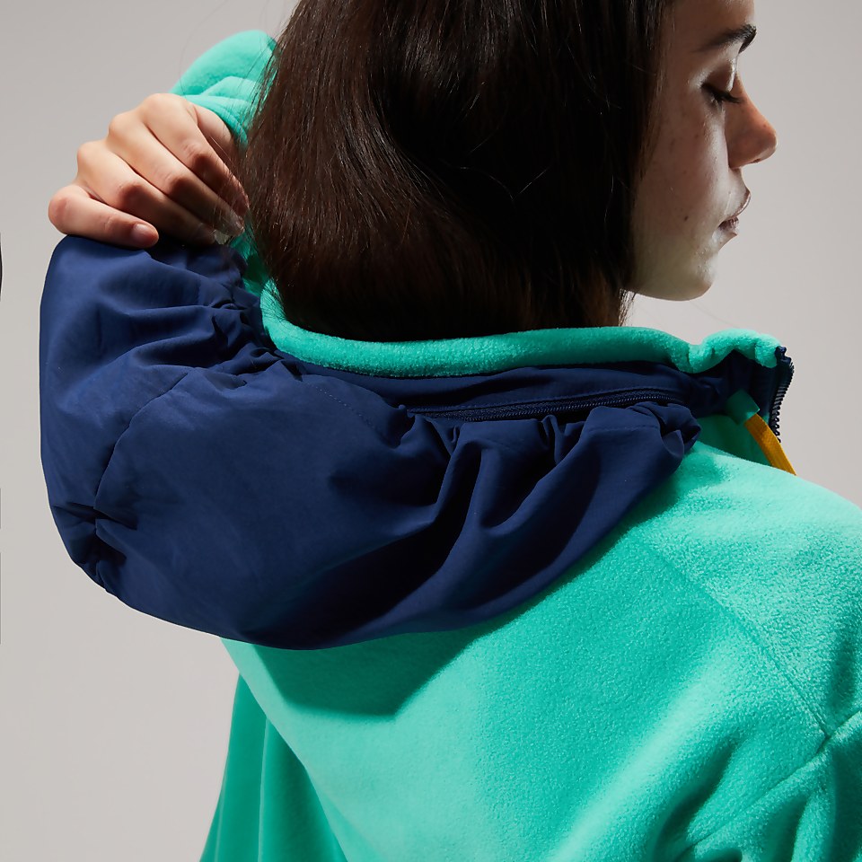 Unisex Ascent 91 Fleece Jacket - Turquoise/Dark Blue