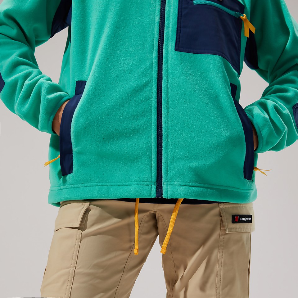 Unisex Ascent 91 Fleece Jacket - Turquoise/Dark Blue