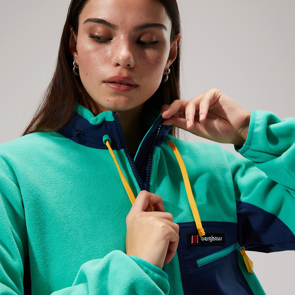 Unisex Ascent 91 Fleece Jacket - Turquoise/Dark Blue