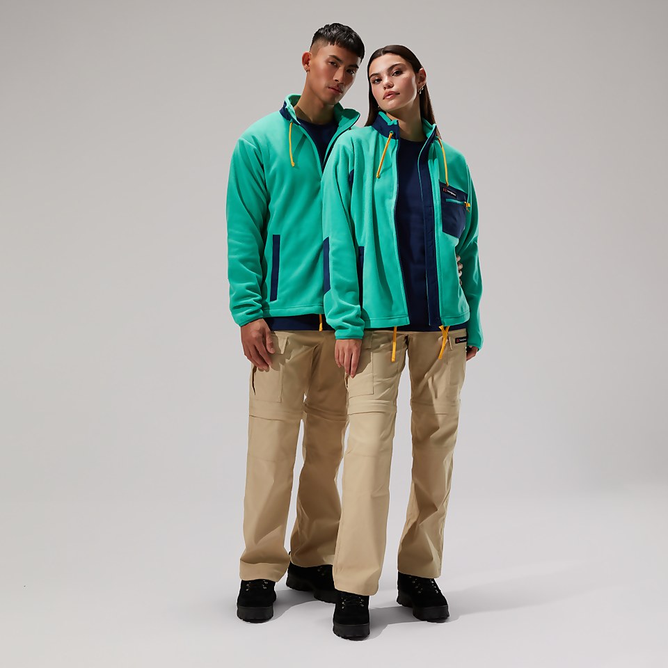 Unisex Ascent 91 Fleece Jacket - Turquoise/Dark Blue