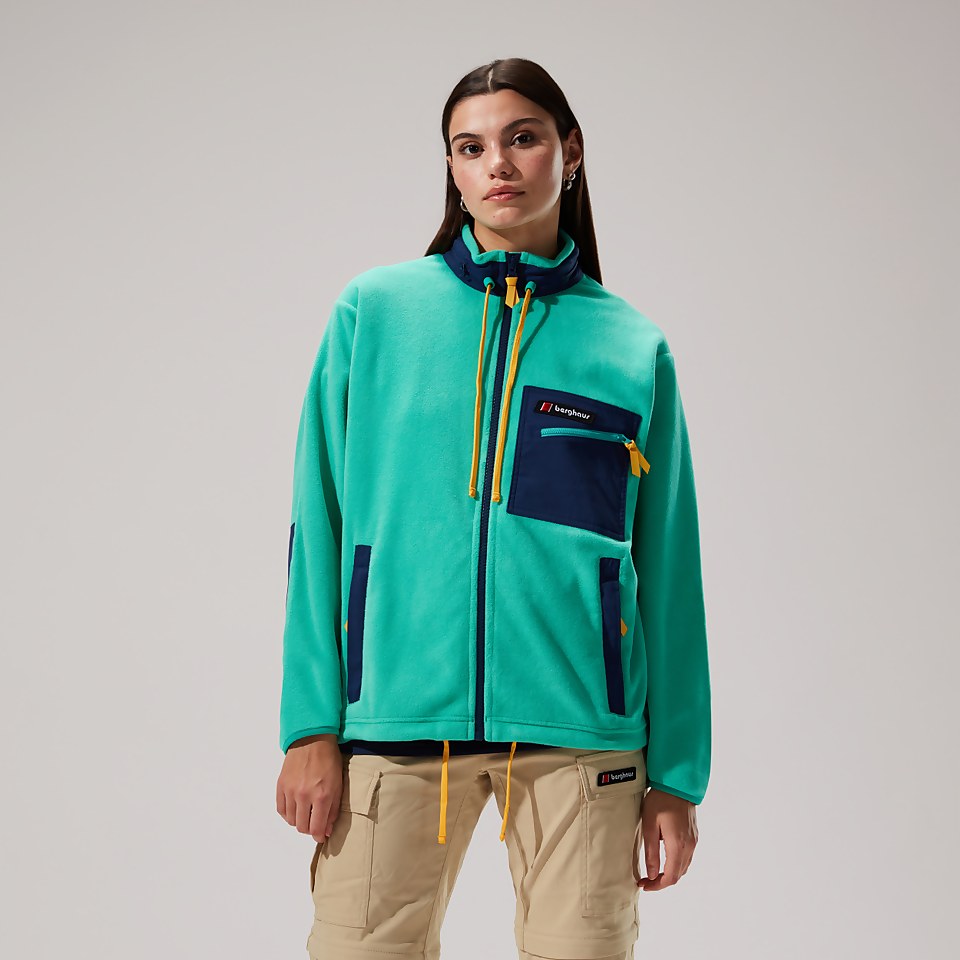 Unisex Ascent 91 Fleece Jacket - Turquoise/Dark Blue