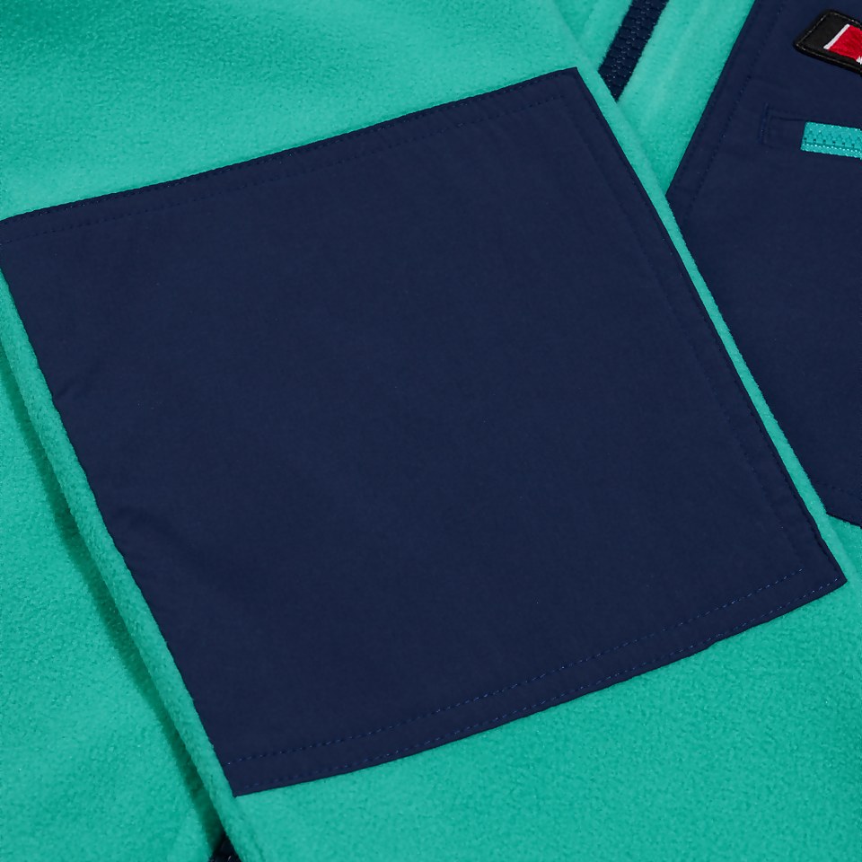 Unisex Ascent 91 Fleece Jacket - Turquoise/Dark Blue