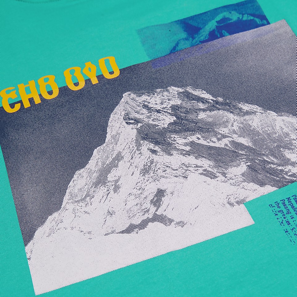 Unisex Cho Zine Short Sleeve T-Shirts - Turquoise