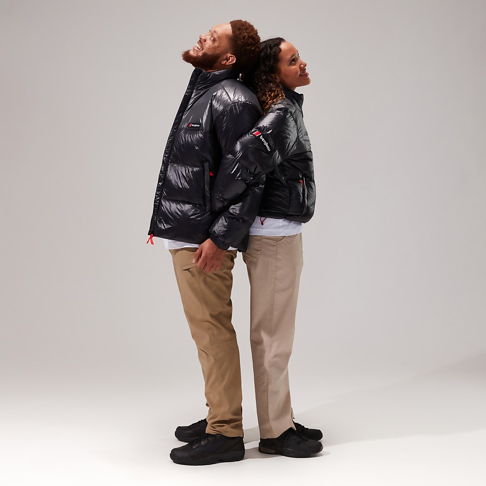 Unisex Blockback Down Jackets - Black/Grey