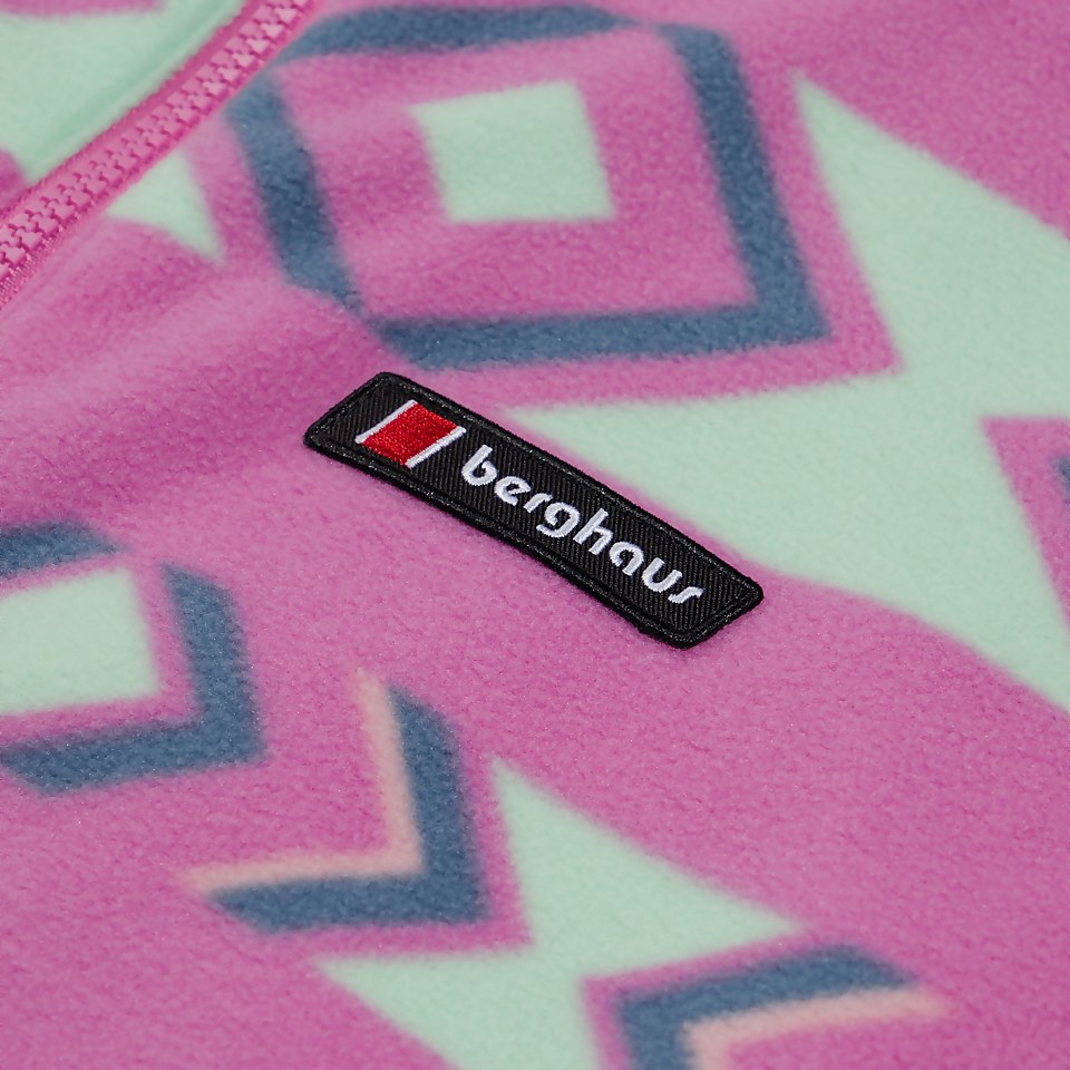 Unisex Reverse Wind Full-zip Fleece - Purple/Turquoise