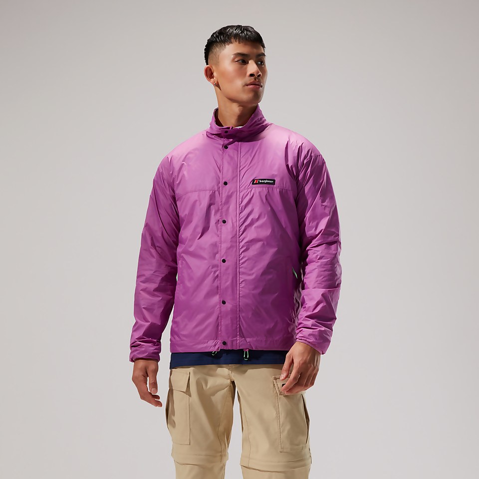 Unisex Reverse Wind Full-zip Fleece - Purple/Turquoise