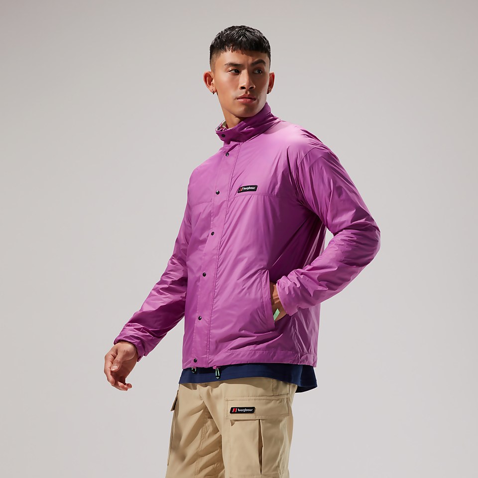 Unisex Reverse Wind Full-zip Fleece - Purple/Turquoise