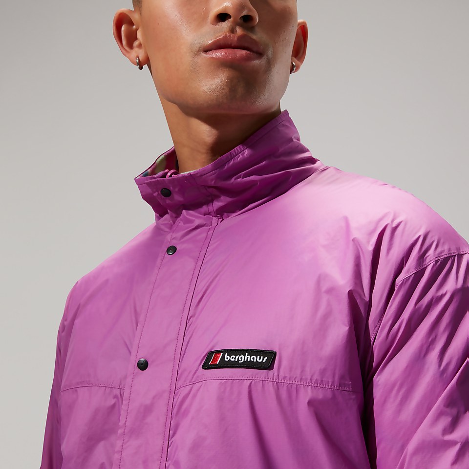 Unisex Reverse Wind Full-zip Fleece - Purple/Turquoise