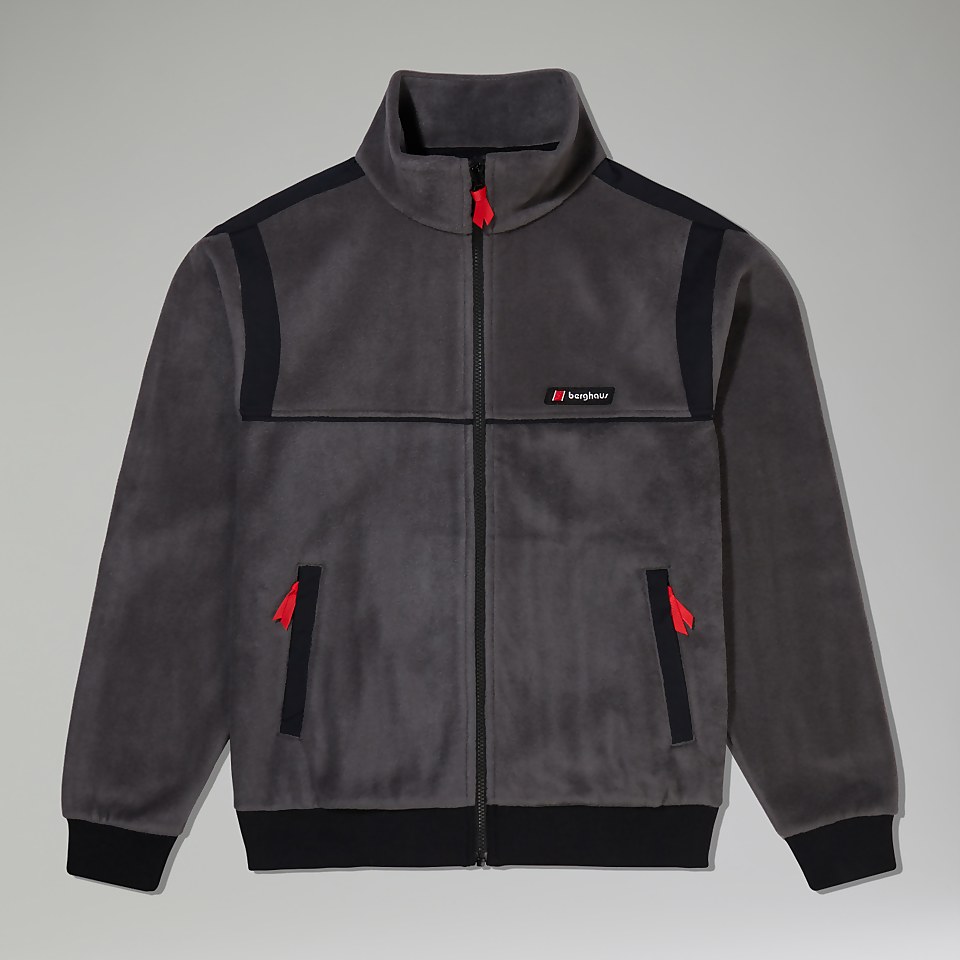 Unisex Blockback Full-zip Fleece - Grey/Black