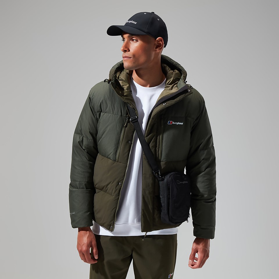 Men's Sabber Down Hooded Jacket - Dark Green